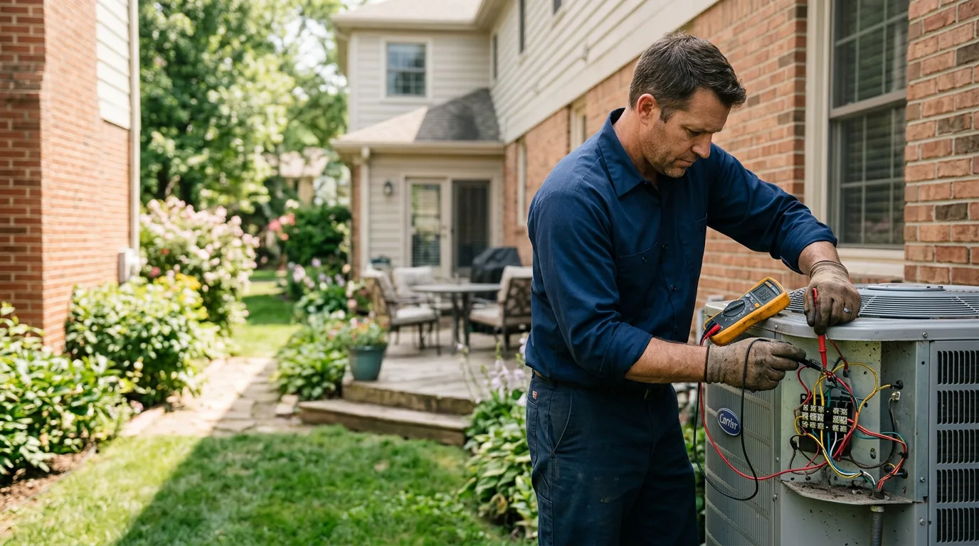 HVAC technician working near Pfafftown, NC